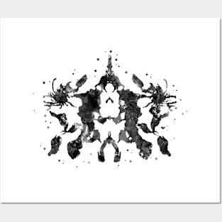 Rorschach card 10 Posters and Art